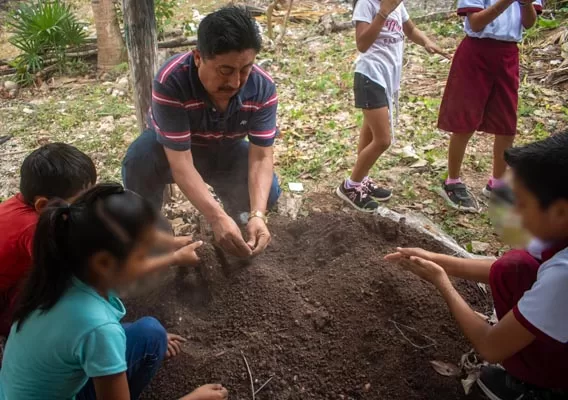 Fomenta el Inmaya huertos escolares en Carrillo Puerto