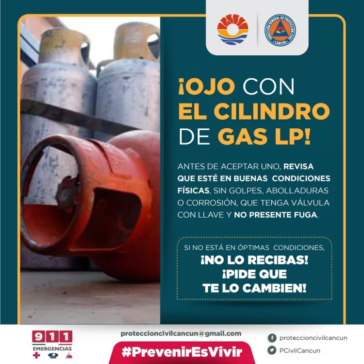 Emite Protección Civil recomendaciones ante posibles fugas de gas