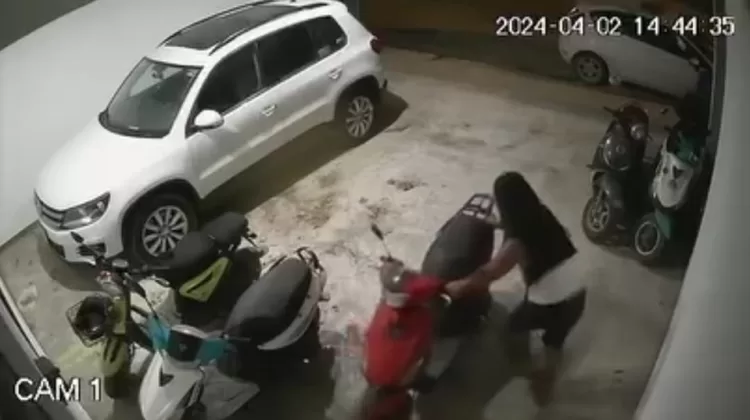 Ofrecen recompensa por información sobre ladrón de motocicletas