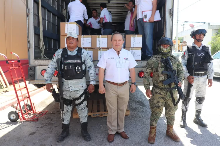 INE Quintana Roo recibe las boletas electorales para la Jornada Electoral del 2 de junio
