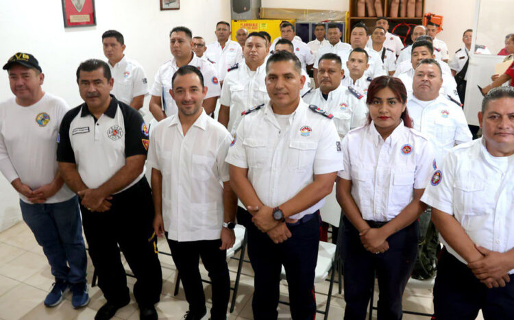Fortalecen con capacitación al Cuerpo de Bomberos de Cancún