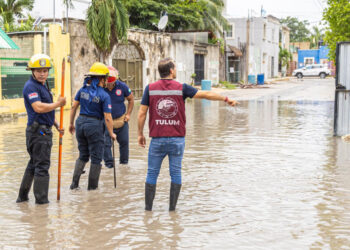 Verifican el correcto funcionamiento de los pozos de absorción en Tulum