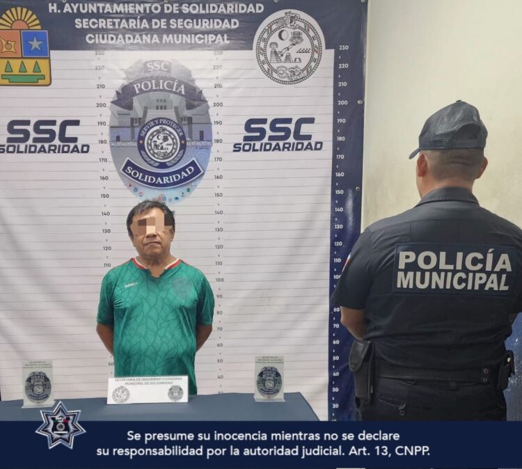 Hombre de 54 años es detenido en Playa del Carmen