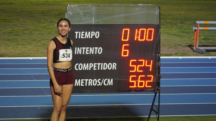 María Fernanda Vargas, plata en salto de longitud en Guadalajara