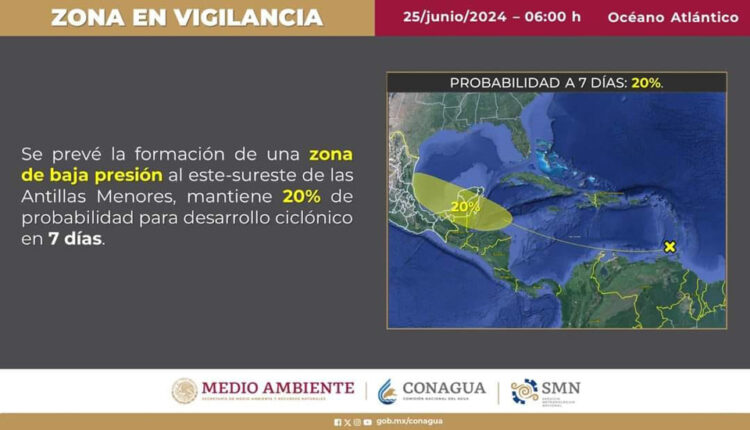 Pronostican día lluvioso con descargas eléctricas