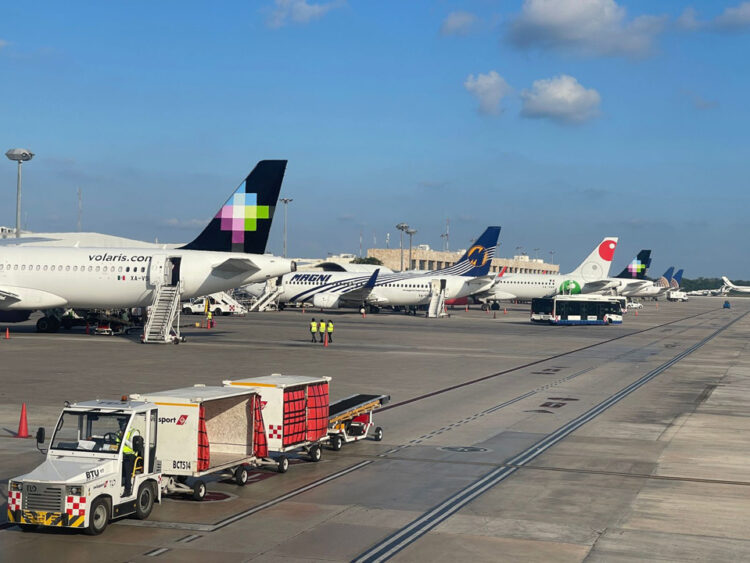 El aeropuerto de Cancún con 503 vuelos este día