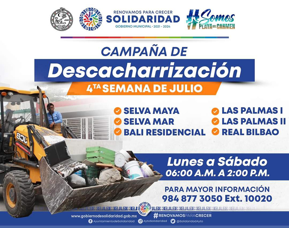 Invitan a eliminar cacharros en Playa