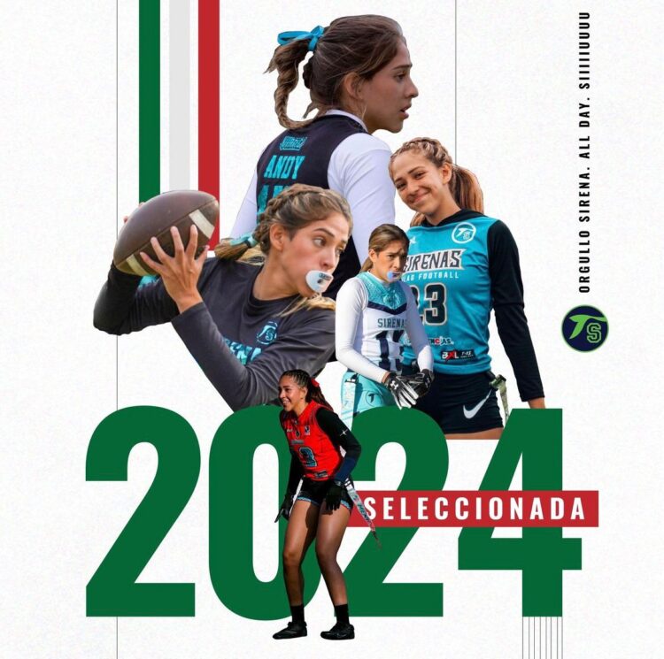 La cancunense Andrea Martínez, al Mundial de Flag Football con la Selección Nacional