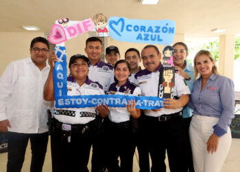 Entrega el DIF Benito Juárez el distintivo “Corazón Azul” al GEAVIG