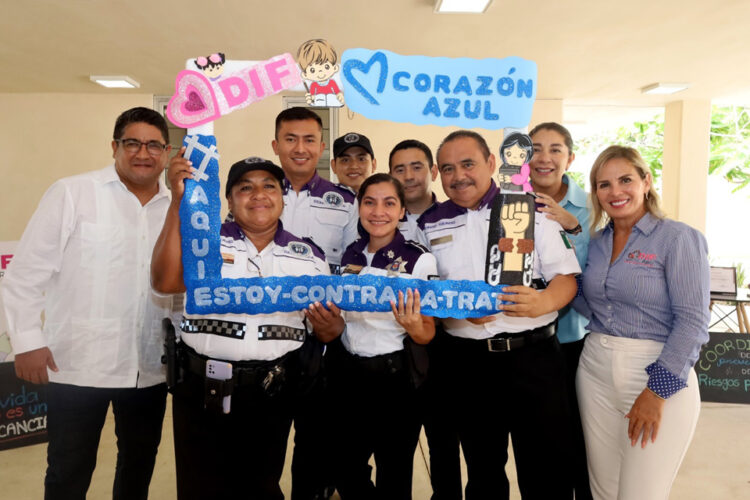 Entrega el DIF Benito Juárez el distintivo “Corazón Azul” al GEAVIG