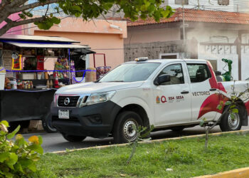 Arrancan mega jornada de nebulización en Isla Mujeres