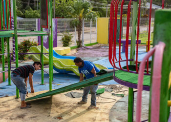 Inician remodelación total del parque La Colmena en FCP