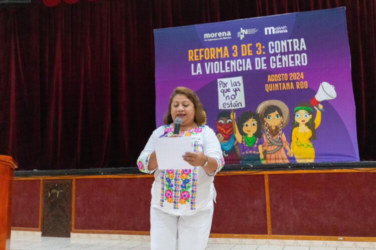 Morena imparte curso Reforma 3 de 3: contra la violencia de género