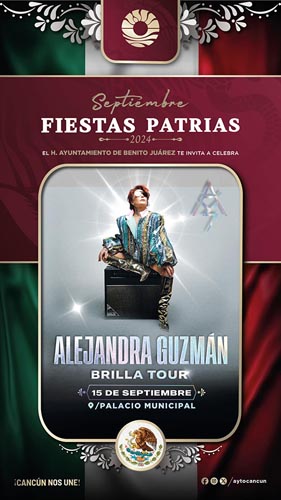 Los cancunenses darán “el grito” con la cantante Alejandra Guzmán