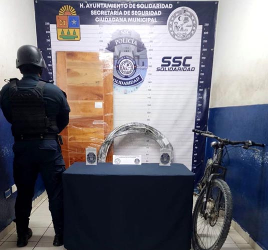 Detenido al llevarse una puerta de madera
