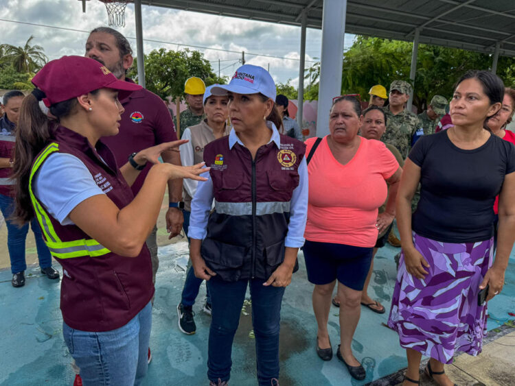 Mara Lezama destaca la coordinación para enfrentar las emergencias