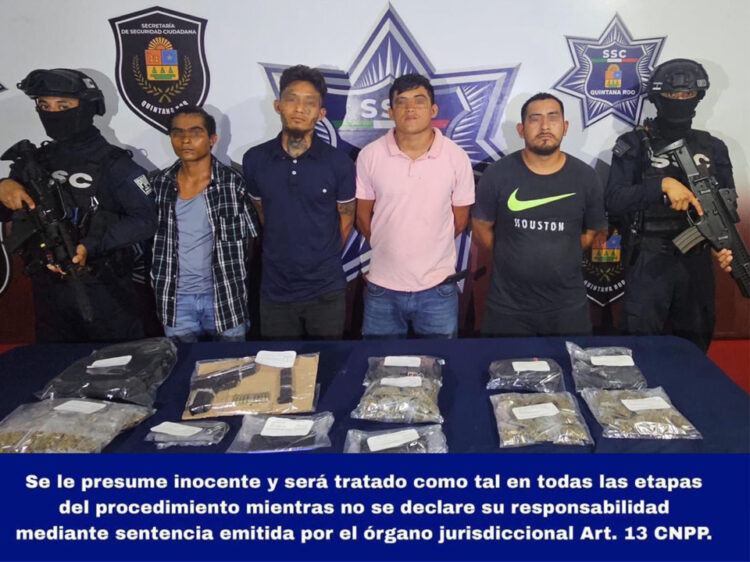 Detienen a cuatro motociclistas que resultaron peligrosos delincuentes