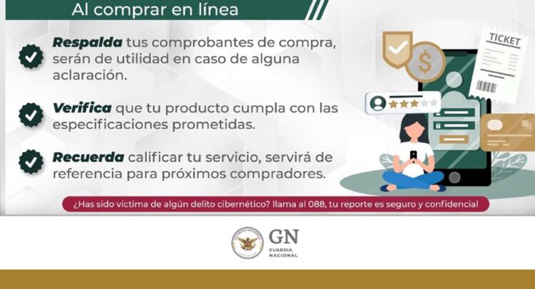 Guardia Nacional lanza Jornada Nacional Antifraude Cibernético para proteger compras en línea