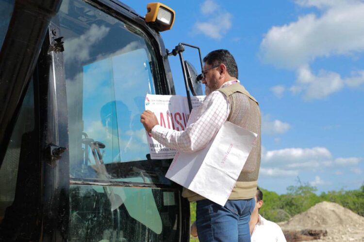 Clausuran obra ilegal en área protegida en Benito Juárez