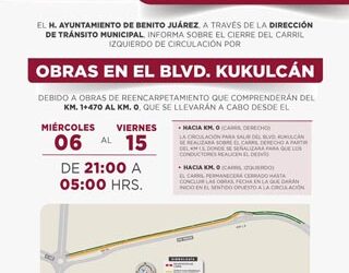 Cierran calles por obras en vía pública