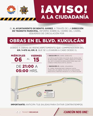 Cierran calles por obras en vía pública