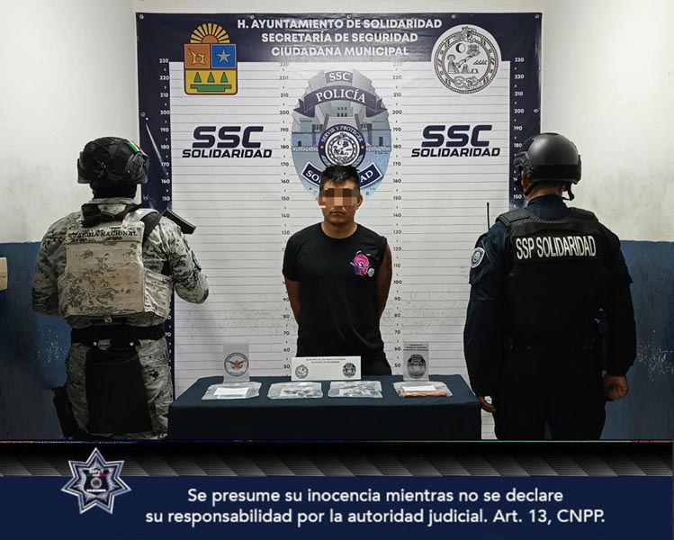 Chetumaleño, sorprendido cuando manipulaba drogas