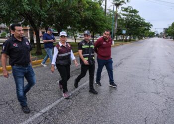 Mara Lezama verifica acciones para evitar encharcamientos en Cancún