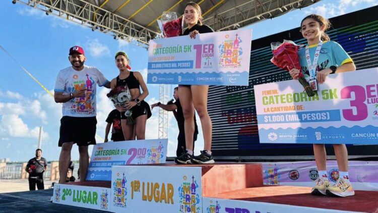 Gran éxito en el Medio Maratón de Cancún con más de 1,400 participantes