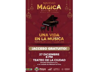 Celebrarán concierto a dos pianos en Playa del Carmen