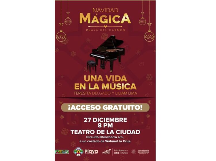Celebrarán concierto a dos pianos en Playa del Carmen