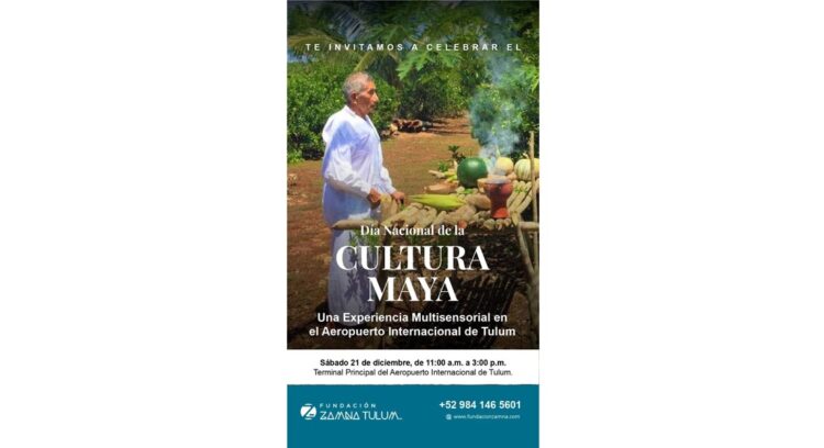 Tulum celebrará el Día Internacional de la Cultura Maya con evento especial en el aeropuerto