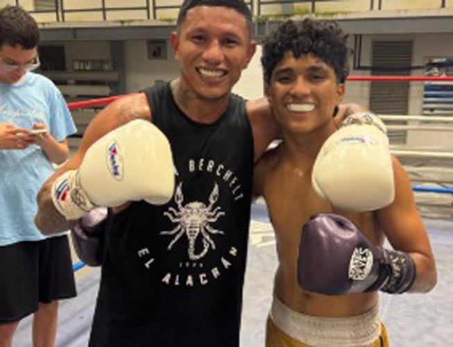 "Alacrán" Berchelt disfruta de su tiempo libre entre amigos y entrenamientos en Mérida