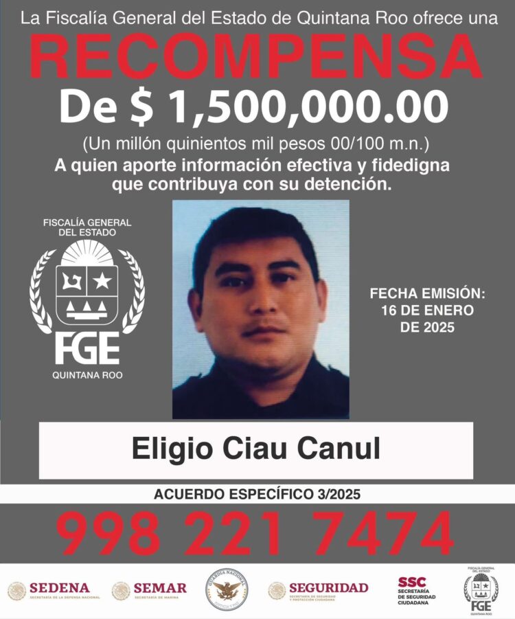 Ofrece FGE recompensa por un par de ex policías