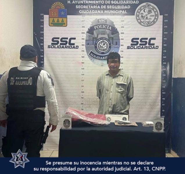 Detienen a un hombre en Playa del Carmen con arma de fuego