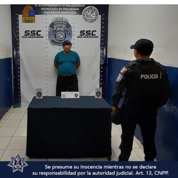 Detienen a hombre por violencia doméstica en Playa del Carmen