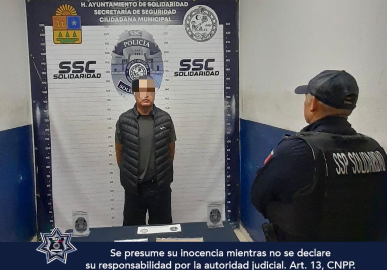 Detienen en Playa del Carmen a un sujeto por agredir a su pareja