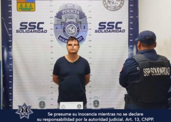 Hombre golpea a su pareja y a una menor en Playa del Carmen