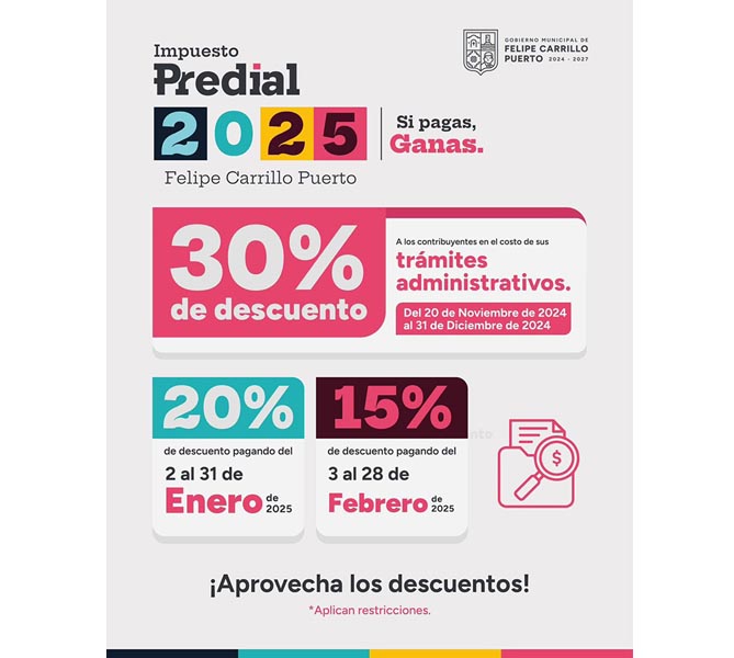 Con el pago del predial, la transformación avanza