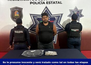 Evitan que narcomenudista se escape entre la maleza