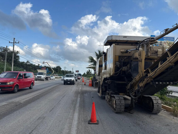 Restricciones viales en la carretera 307 por trabajos de reencarpetamiento