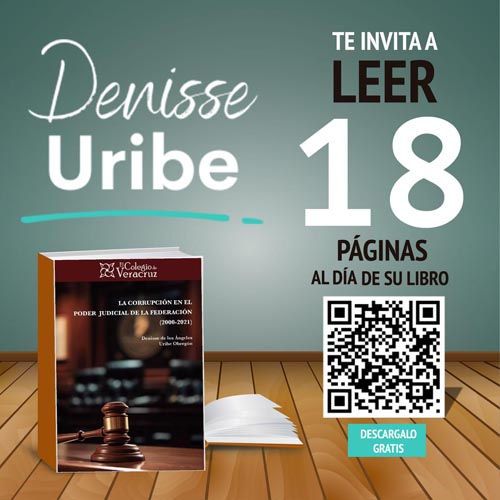 Denise Uribe Obregón presentará su libro sobre Corrupción en el Poder Judicial