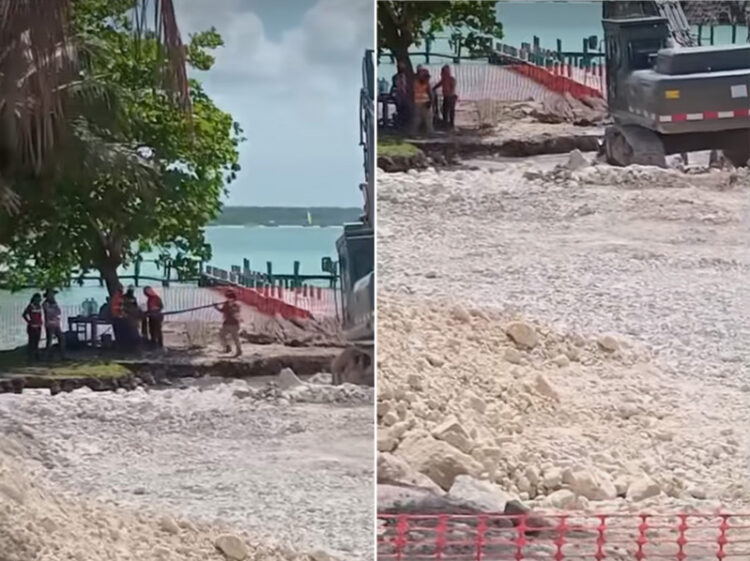Denuncian ambientalistas afectación a la laguna de Bacalar por la Sedena