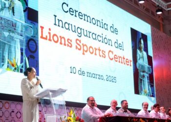 Atestigua Ana Paty la inauguración del Lions Sport Center en la Anáhuac Cancún