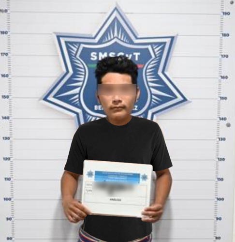 Capturan a sujeto agresivo en la Supermanzana 225 de Cancún