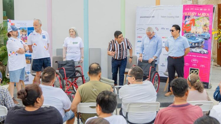 Entregan sillas de ruedas a través del Rally Maya México