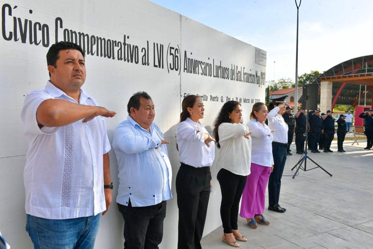 Conmemoran 56o. aniversario luctuoso del Gral. Francisco May