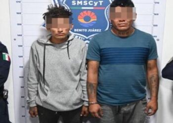 Agresivos individuos asegurados con drogas