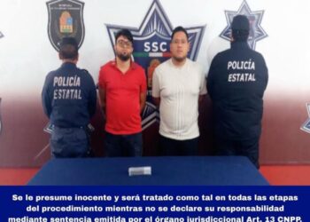Detienen a dos sujetos que circulaban a exceso de velocidad y mostraron actitud agresiva al ser detenidos
