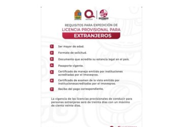 Extranjeros de visita en Q. Roo pueden tramitar licencia provisional para conducir