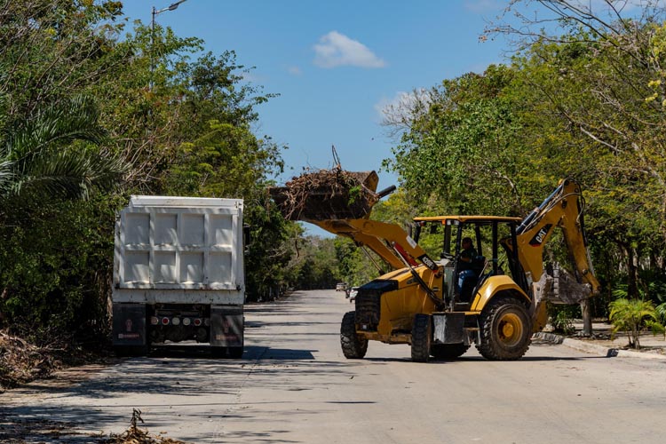Tulum refuerza acciones de limpieza en Aldea Zama con brigadas de servicios públicos
